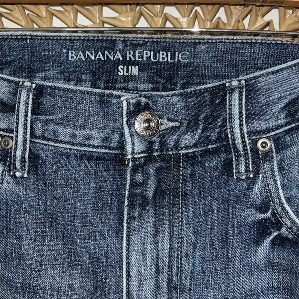 Banana Republic slim men’s distressed denim jeans size 36x34